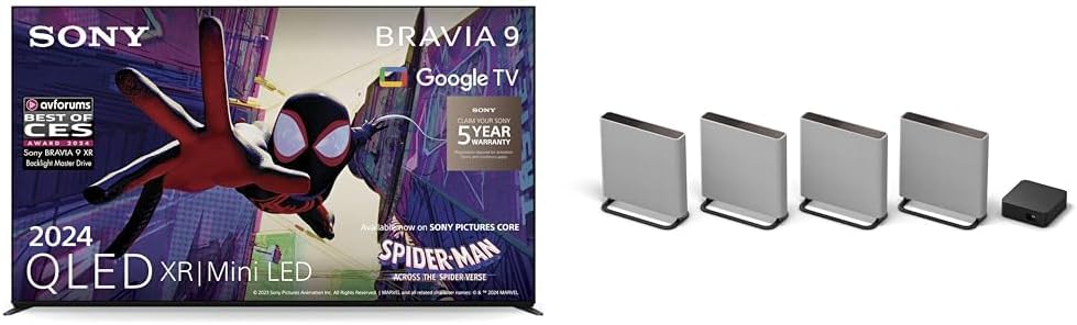 Sony BRAVIA 9 QLED, K85XR90, 85" TV BRAVIA Theatre Quad