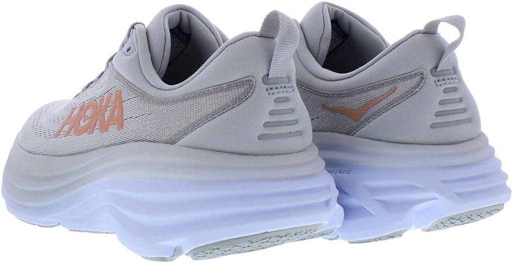 Hoka One Bondi 8 Womens Shoes, Harbor Mist/Lunar Rock, 7 UK (1127952HMLR)