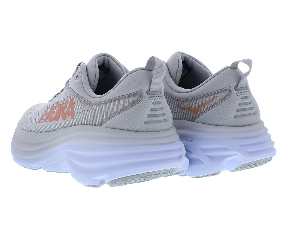 Hoka One Bondi 8 Womens Shoes, Harbor Mist/Lunar Rock, 7 UK (1127952HMLR)