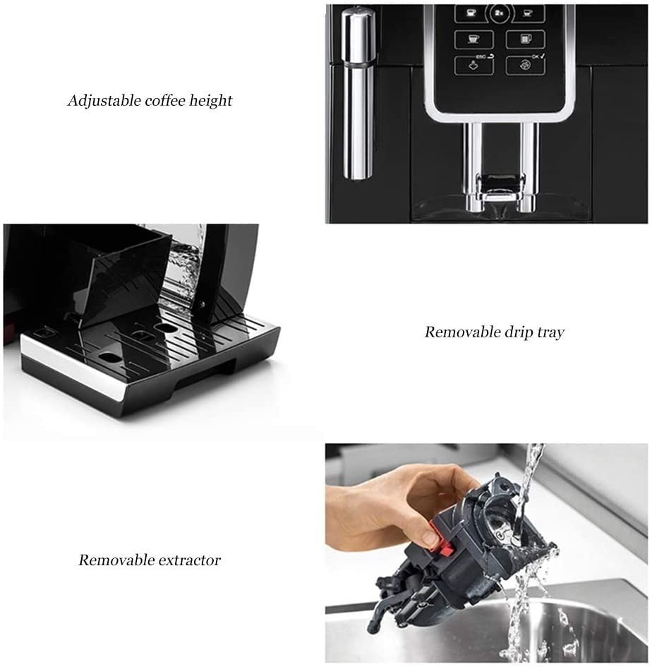 AVLUZ Fully-automatic Coffee Machines, Freshly Ground Espresso Machine with 4 Preset Menus,Professional Espresso Coffee Machine for Home Office