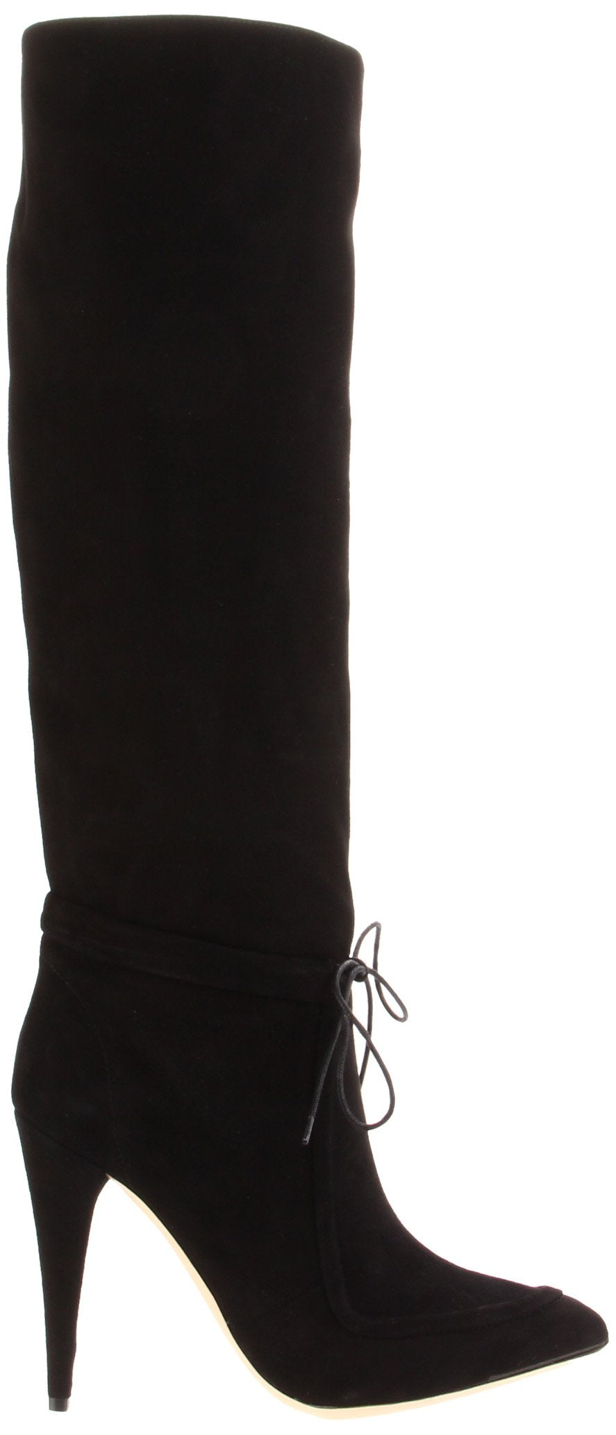 Loeffler Randall Women's Solange Wallaby Knee-High Boot, Black, 4.5 UK