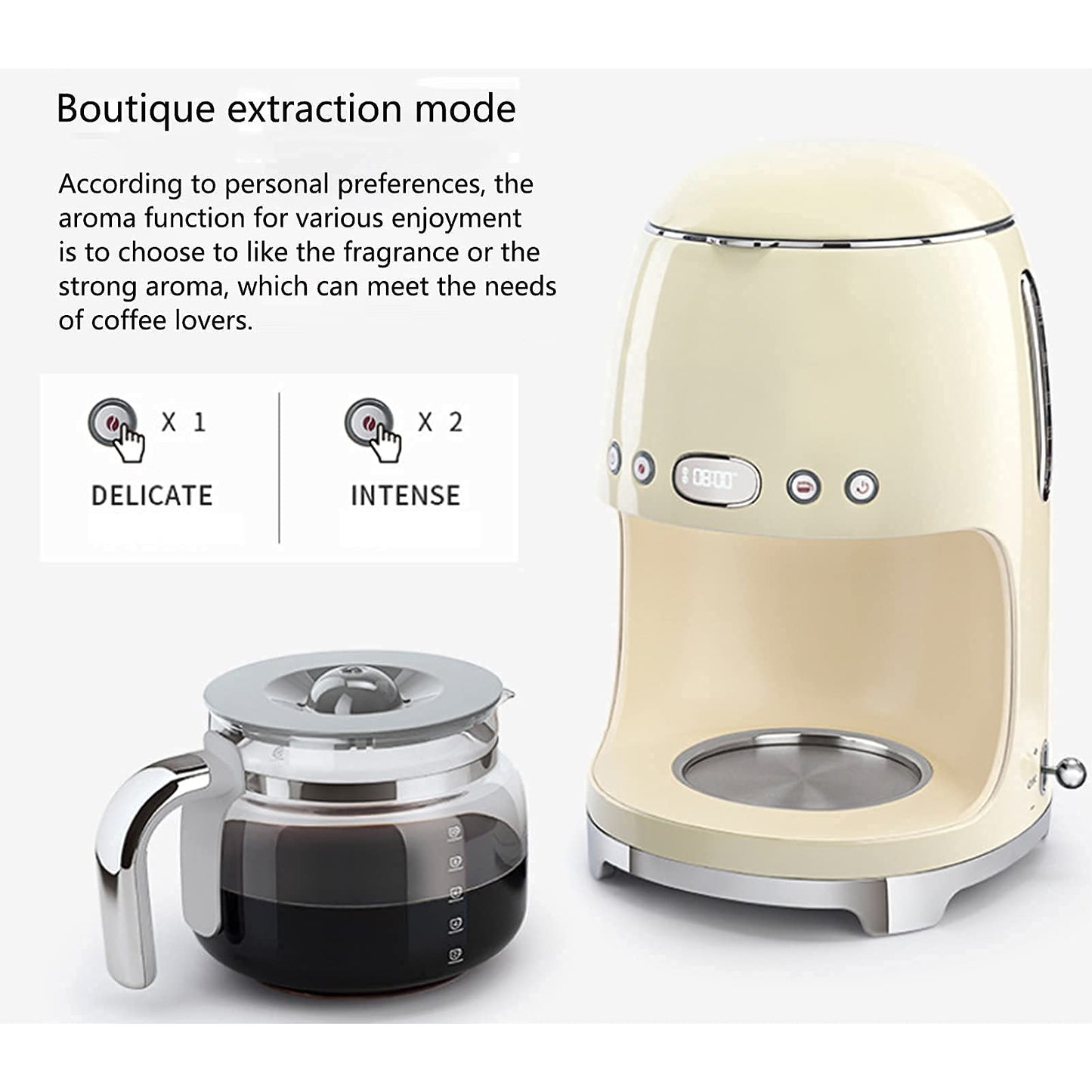 Coffee Machine American Coffee Machine Household Small Drip Coffee Pot Multi-function Insulation Coffee Tea Dual-use Coffee Machine