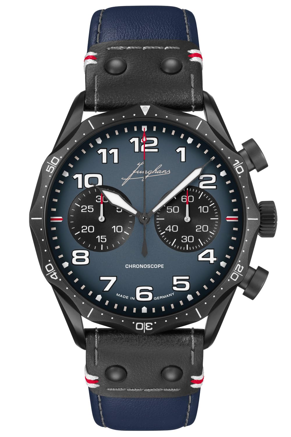 JUNGHANS Meister Pilot Chronoscope Men's Desert Watch 27/3398.00