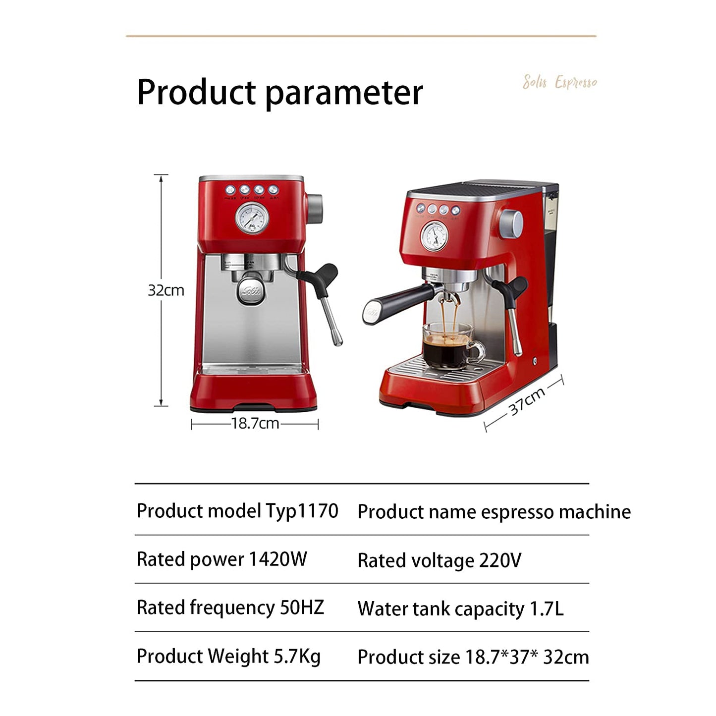Coffee Machine Small Home Coffee Machine Semi-automatic Freshly Ground Espresso Steam Milk Froth Coffee Machine White