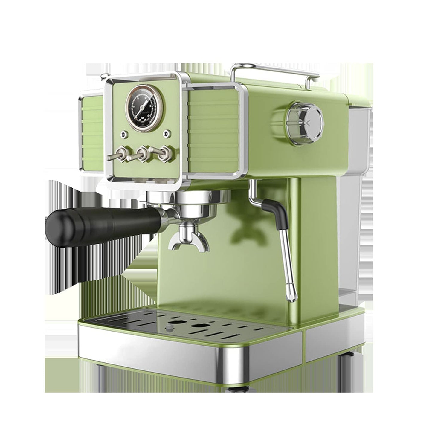 XFZJCHAP Coffee Machine Retro Espresso Machine Small Home Coffee Machine Semi-automatic 15bar Steam Milk Froth Coffee Machine