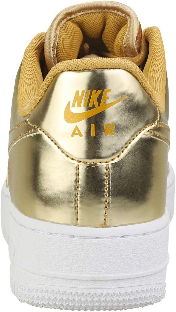 NIKE Women Women Sports Shoes AIR Force 1 SP Metallic GO Gold 7 UK