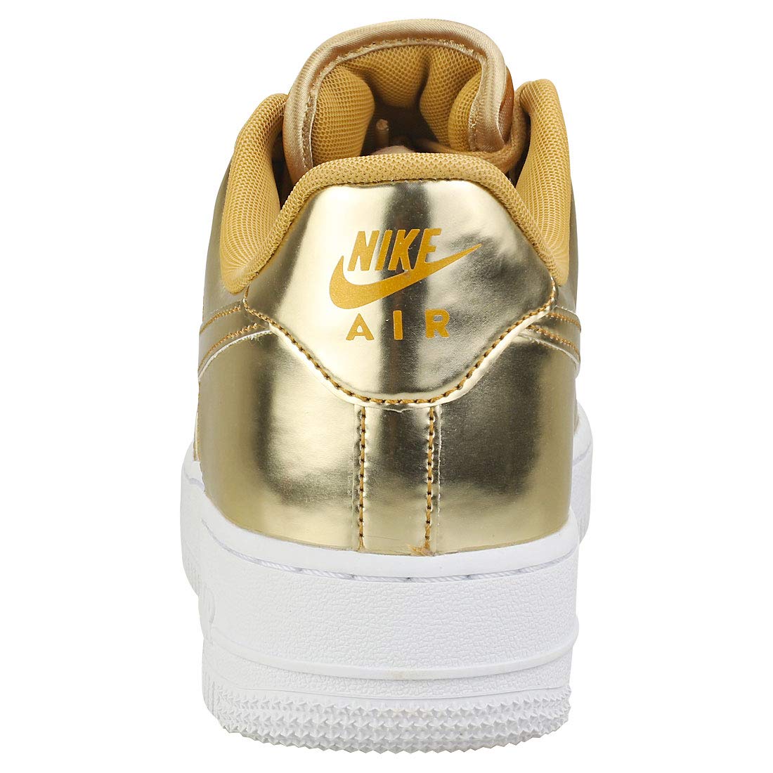 NIKE Women Women Sports Shoes AIR Force 1 SP Metallic GO Gold 7 UK