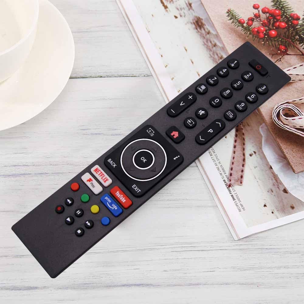 Riry Replacement Universal Remote Control for techwood Logik Digihome Finlux Bush Celcus Polaroid Hitachi VESTEL JVC Remote Control Smart HD LED TV -No additional setup required