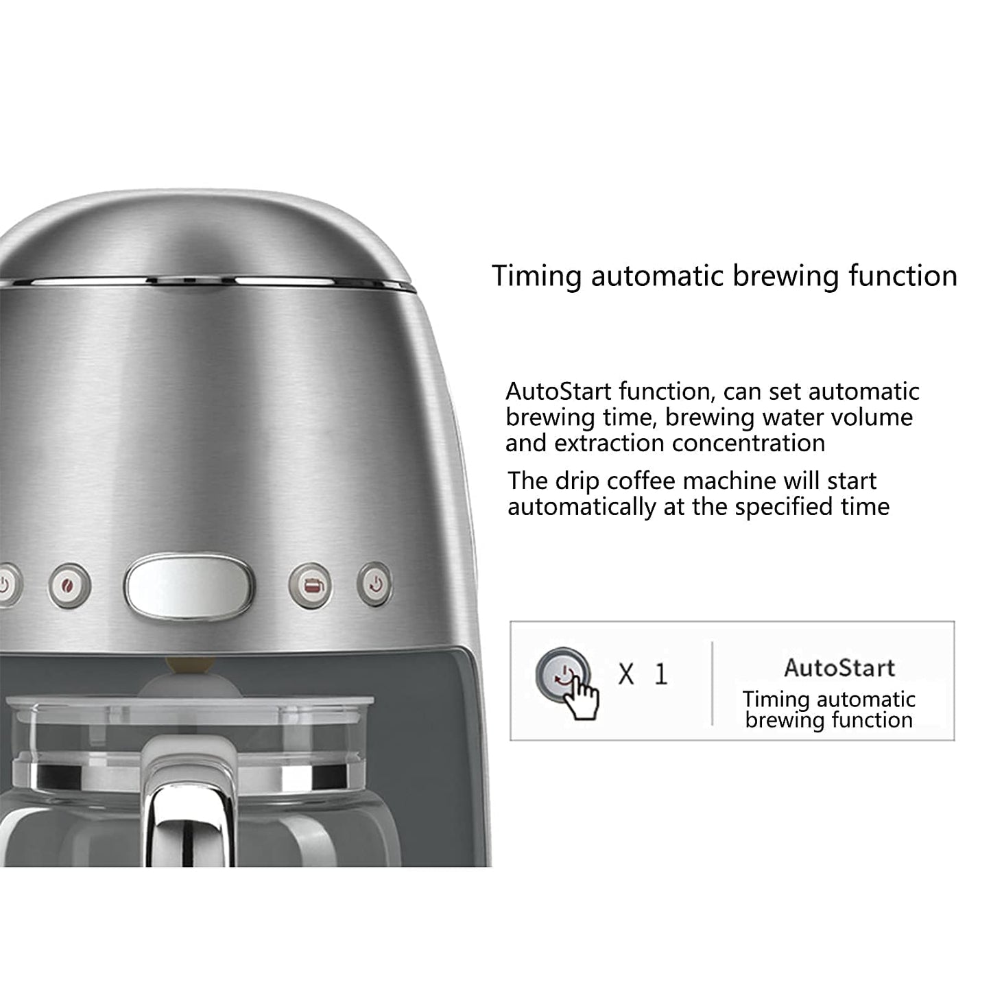 Coffee Machine American Coffee Machine Household Small Drip Coffee Pot Multi-function Insulation Coffee Tea Dual-use Coffee Machine