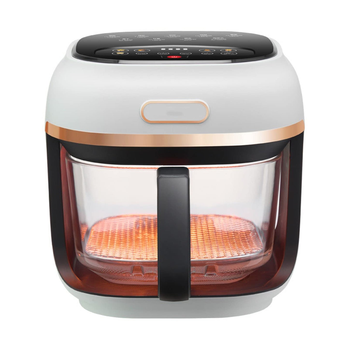 4L Air Fryer Oven, Oil Free Frying, Easy Clean, Non Stick Basket (Color : Wit)