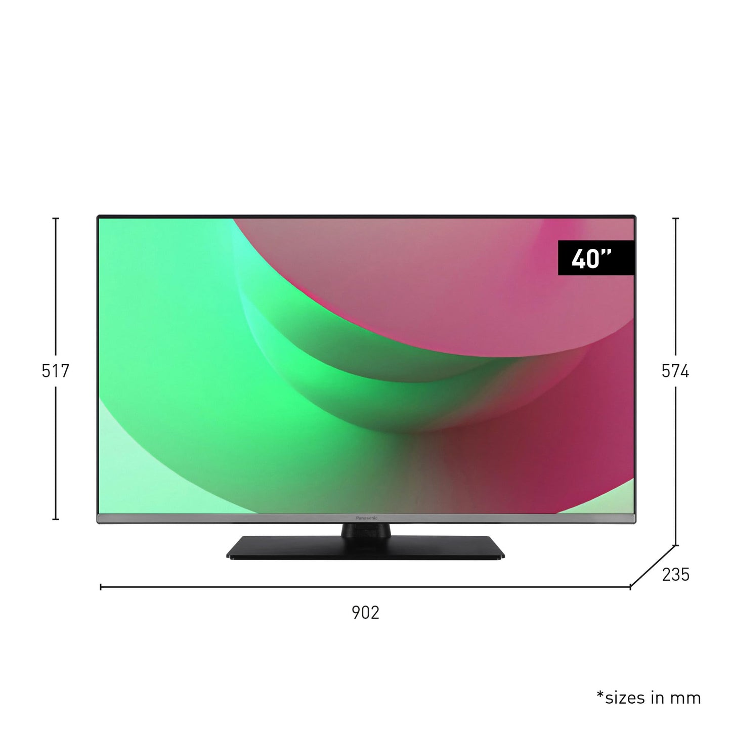Panasonic TB-40S45AEY, S45 Series 40 inch Full HD LED Smart TV, 2024, TiVo, Google & Alexa Voice Control, Media Player, HDR, HDMI, For An Exceptional Visual Experience