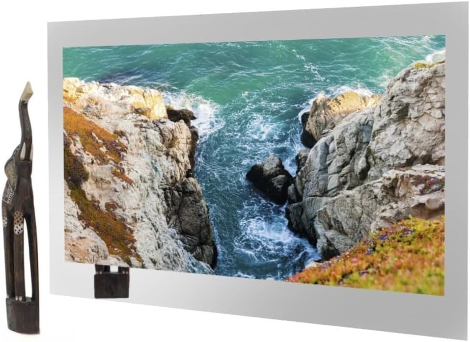 AVEL 65-Inch 4K LED Bathroom TV IP65 Waterproof Smart Mirror TV - Android OS, 650 cd/m2, WI-FI, HDMI, YouTube/Netflix Compatibility (2023 Model, AVS650SM)…