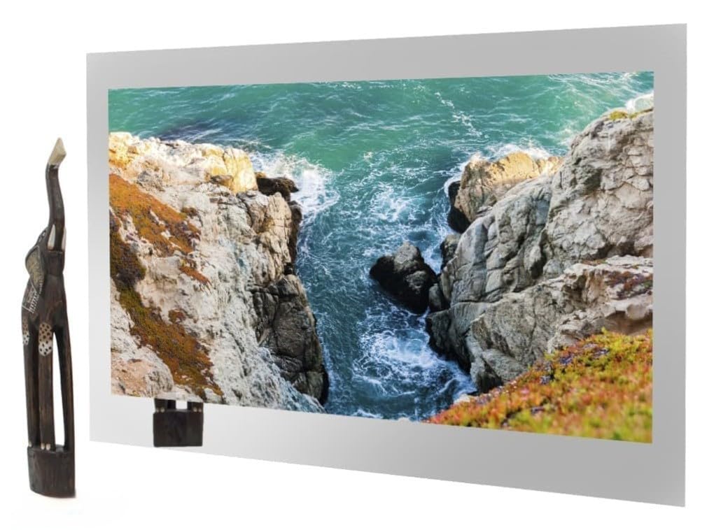 AVEL 65-Inch 4K LED Bathroom TV IP65 Waterproof Smart Mirror TV - Android OS, 650 cd/m2, WI-FI, HDMI, YouTube/Netflix Compatibility (2023 Model, AVS650SM)…