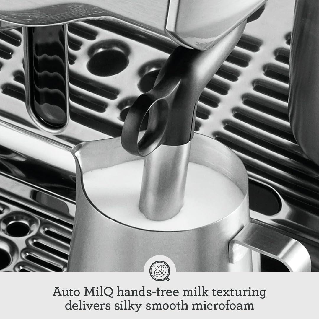 Sage - The Oracle, Bean to Cup Coffee Machine with Manual and Automatic Milk Frother, Black Truffle