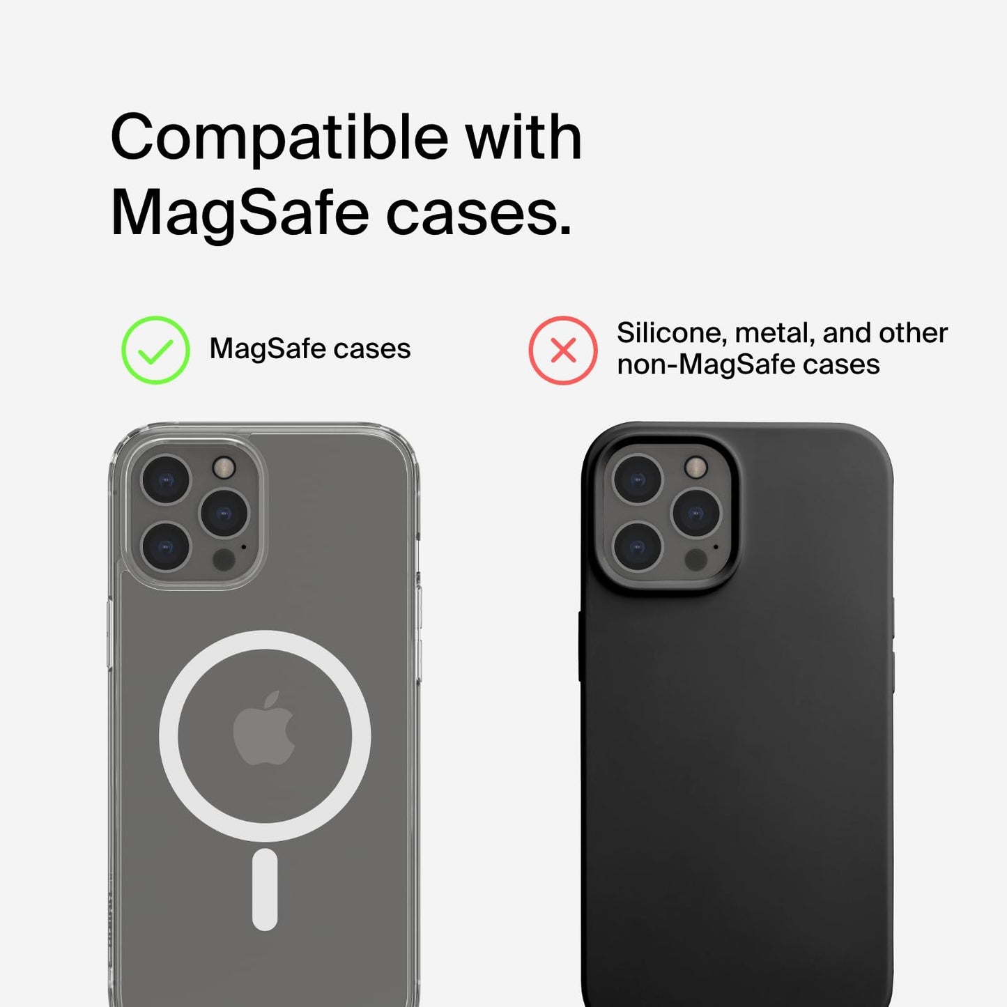 Belkin BoostCharge PRO 3-in-1 Wireless Charger with MagSafe for iPhone 16, iPhone 15, 14, 13, 12 + Apple Watch + AirPods (Magnetically Charges iPhone 16, 15, 14, 13 and 12 Models up to 15W)