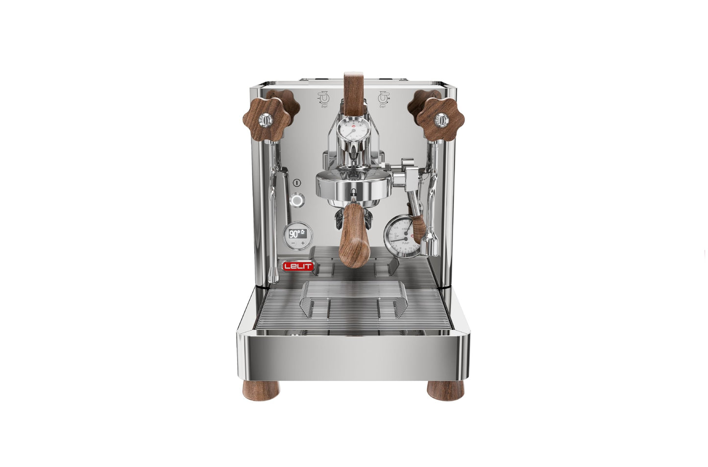 Lelit - Bianca Coffee Machine - With Milk Frother & Dual Boiler System - PL162T-4G81 - Polished Stainless Steel