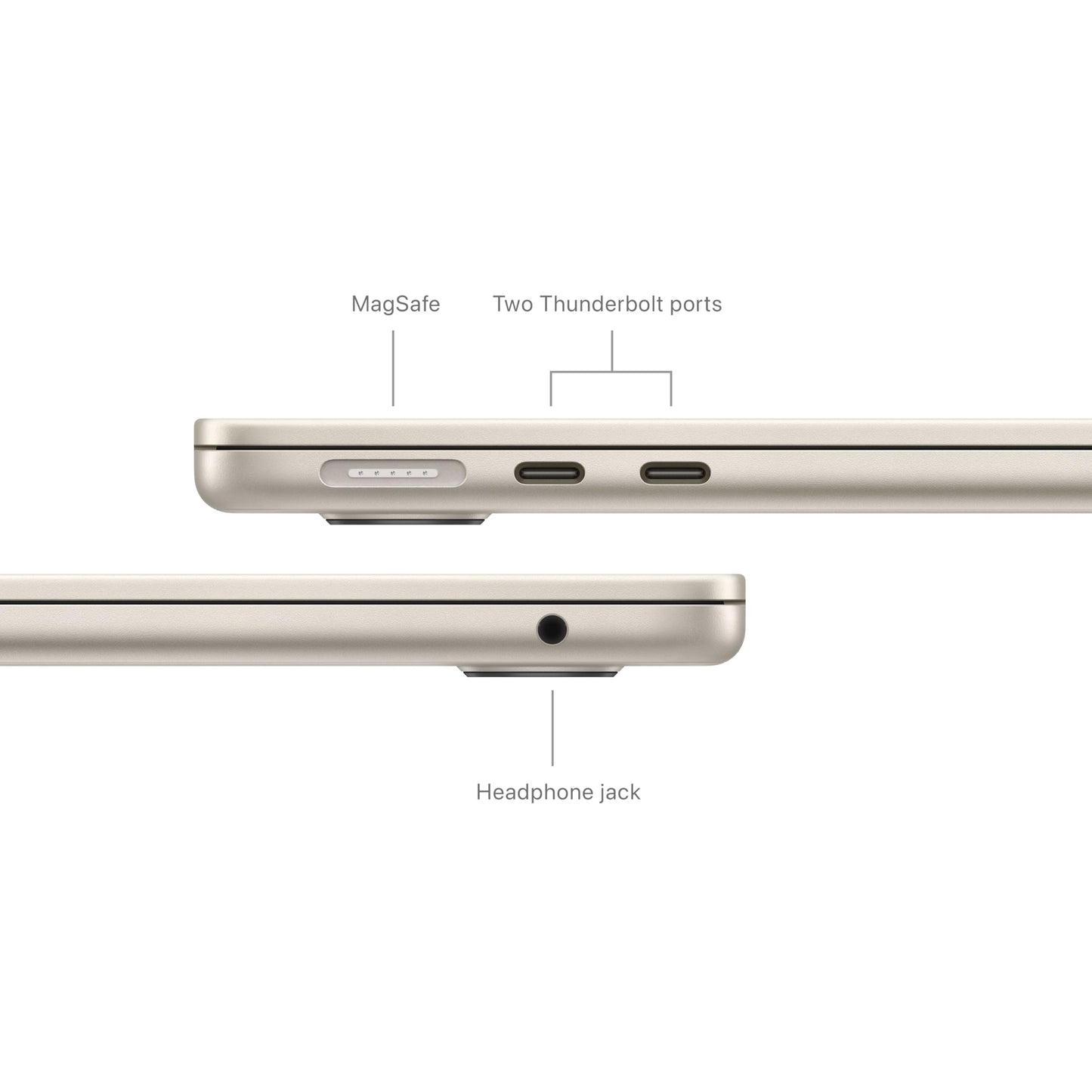 Apple 2024 MacBook Air 13-inch Laptop with M3 chip: 13.6-inch Liquid Retina Display, 16GB Unified Memory, 512GB SSD Storage, Backlit Keyboard, 1080p FaceTime HD Camera, Touch ID; Starlight