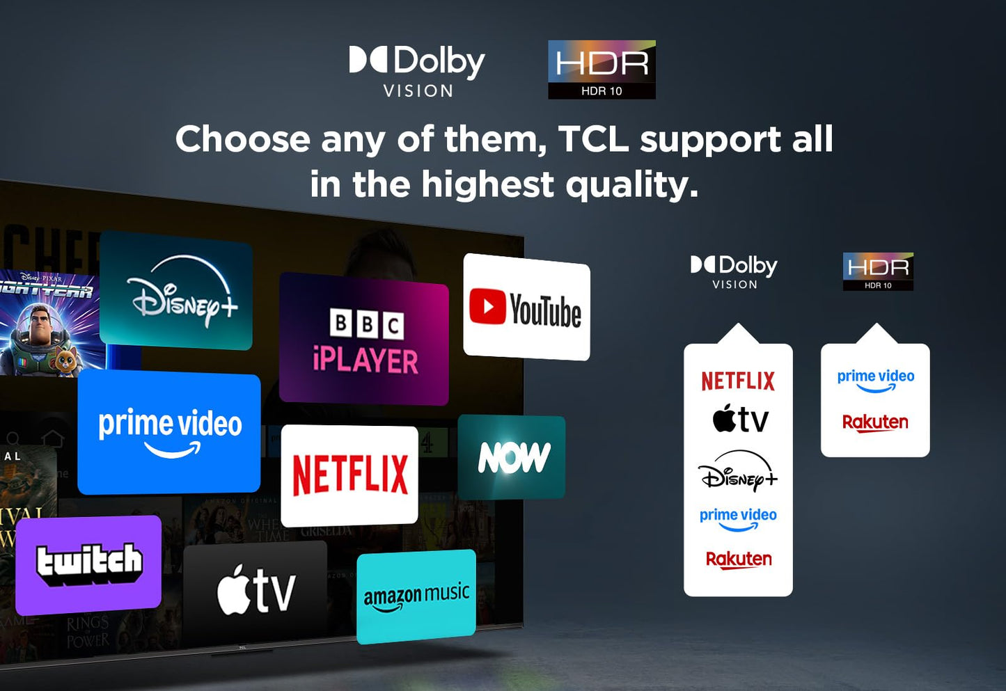 TCL 43PF650K 43-inch 4K Ultra HD, HDR TV, Smart LED Fire TV (Dolby Vision, Dolby Atmos, DTS, HDR 10, Alexa built-in, Airplay2, Miracast)