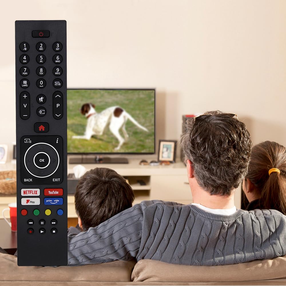 Riry Replacement Universal Remote Control for techwood Logik Digihome Finlux Bush Celcus Polaroid Hitachi VESTEL JVC Remote Control Smart HD LED TV -No additional setup required