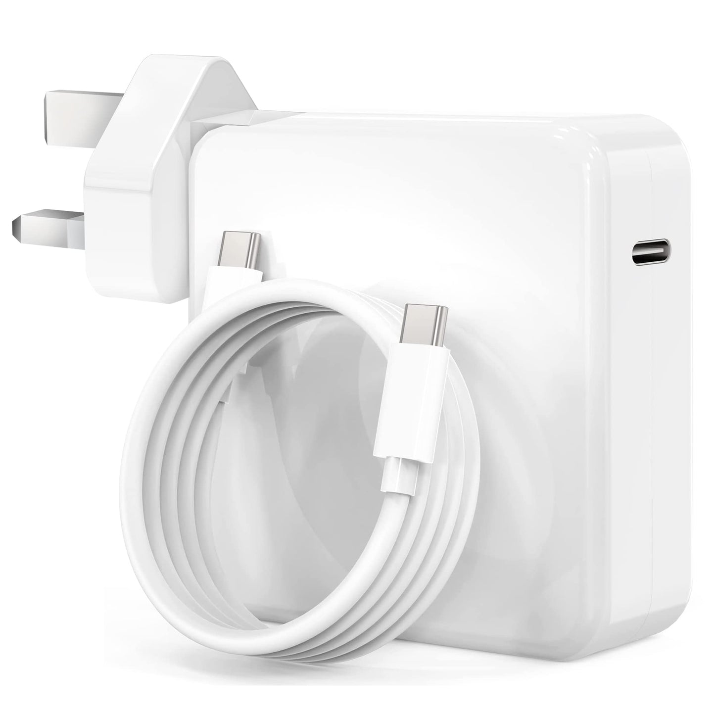 Mac Book Charger, 61W USB C Fast Charger Compatible with MacBook Pro 13/14/ 15/16 inch, MacBook Air 2020/2019/2018, iPad Pro and more Type C(1.8M USB C Cable Included)