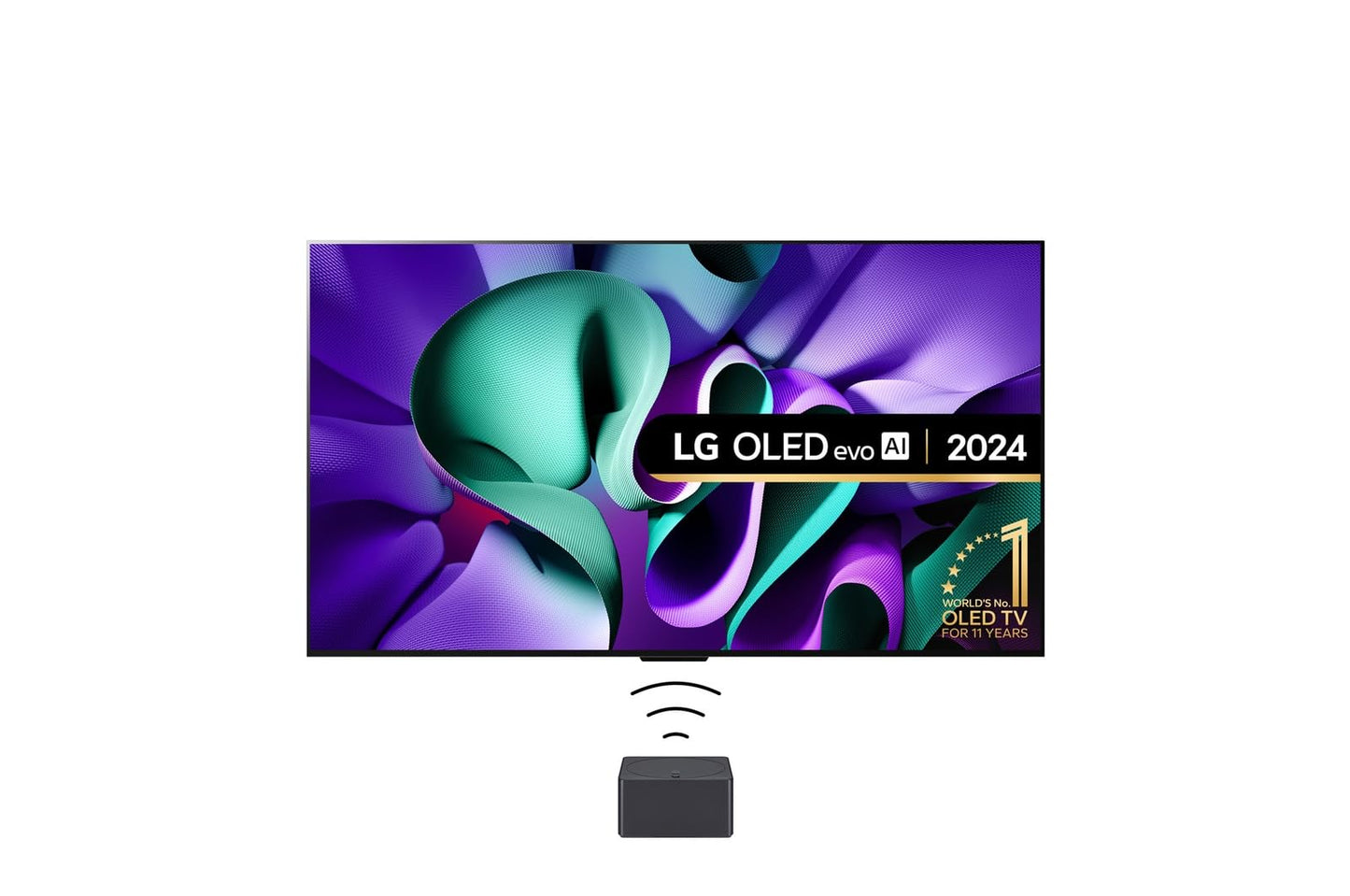 OLED evo 83 inch 4K Smart TV 2024 with Freeview Play/Freesat HD, Dolby Atmos, One Wall Design & Wireless 4K Connectivity, Light Satin Silver