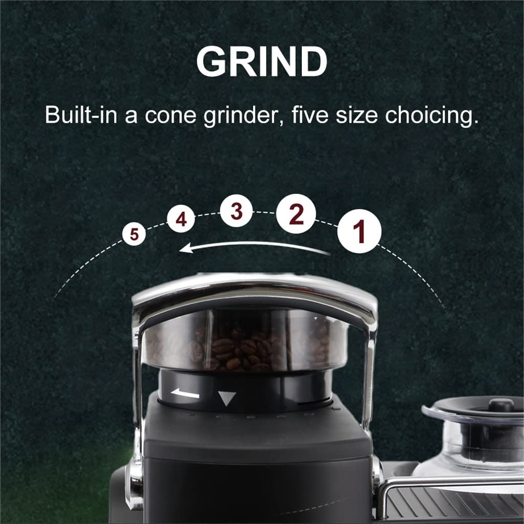 EKSED Coffee Machine Milk Frother Kitchen Appliances Electric Foam Cappuccino Coffee Maker (Color : A, Size (A/142