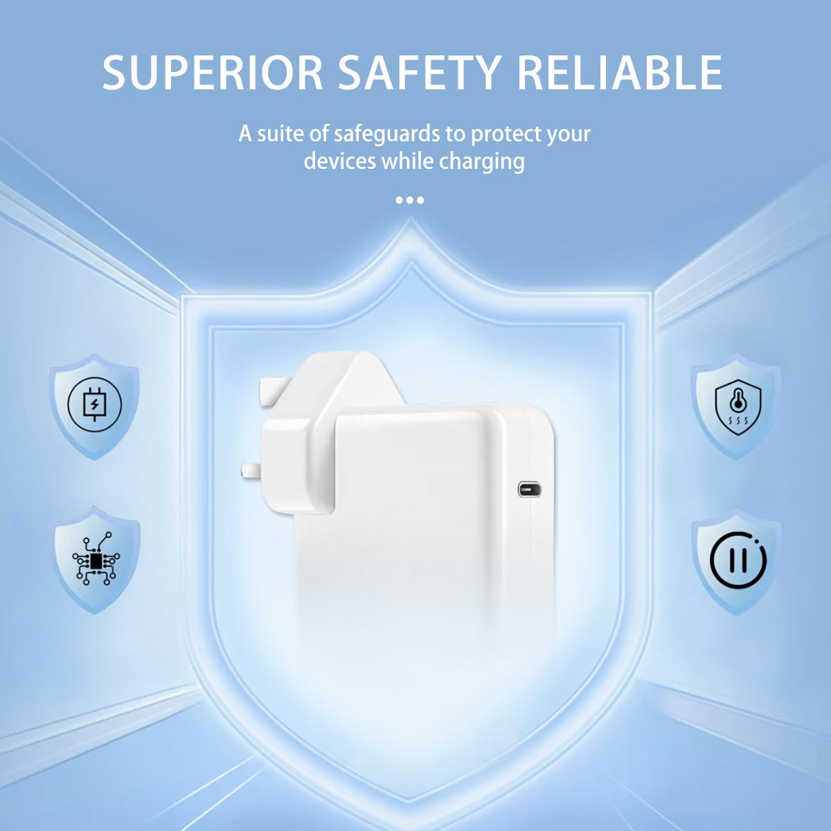 96W USB C Super Fast Charger,MacBook Pro Charger,for USB C Laptop Charger, New 16,15,14,13 inch,iPad Pro12.9,11 inch Lenovo, and All USB C Device,power adapter with 2M USB C to C Cable