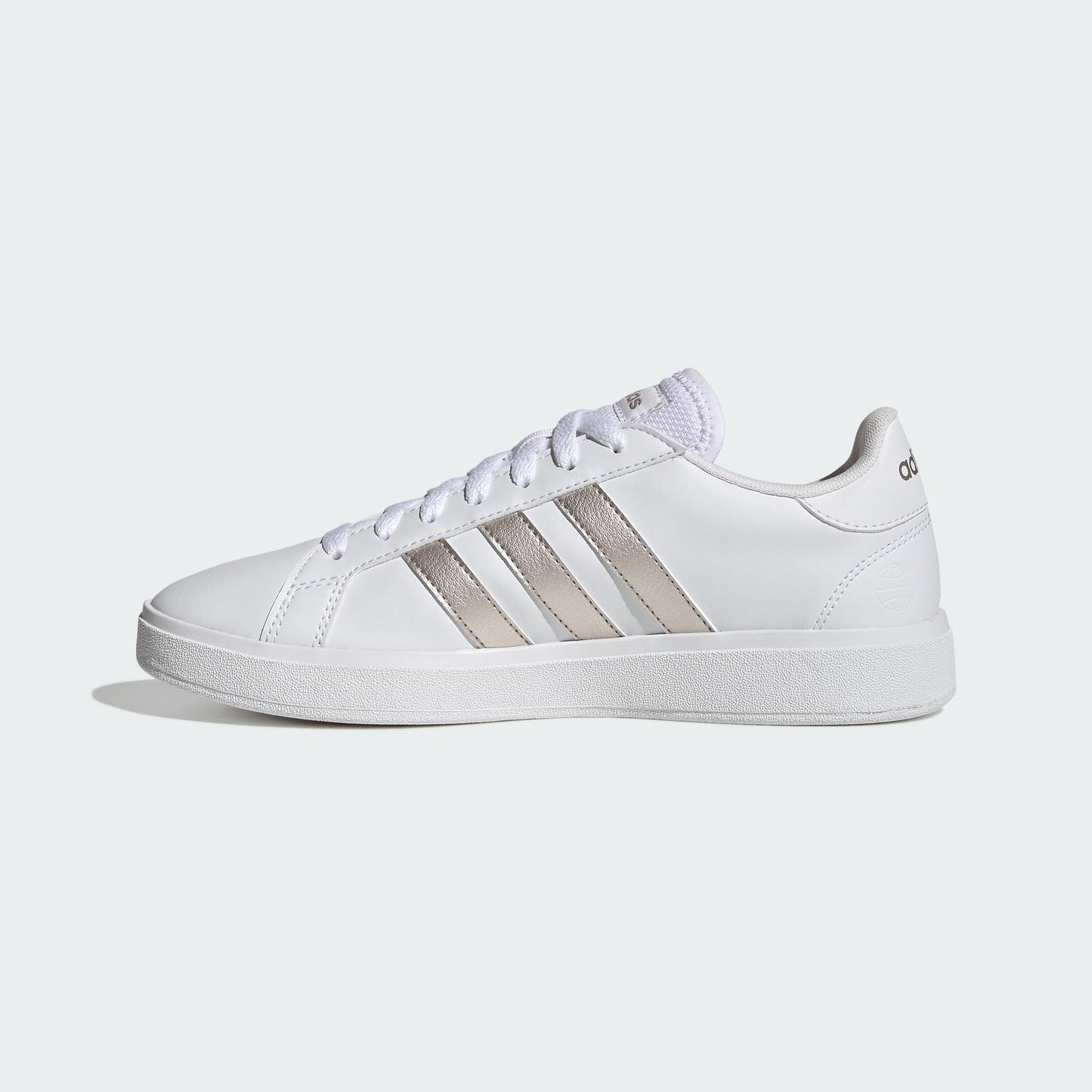 ADIDAS Women's GRAND COURT BASE 2.0 Shoes, Cloud White/Platinum/Cloud White, 6 UK