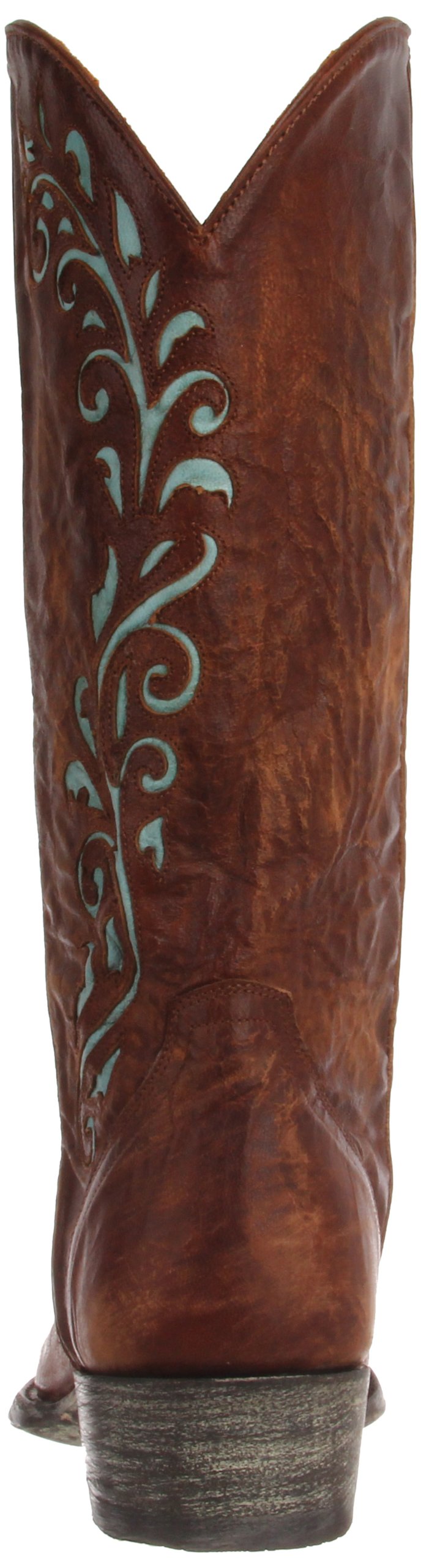 Old Gringo Women's Estere Western Boot, Brass/Aqua, 5