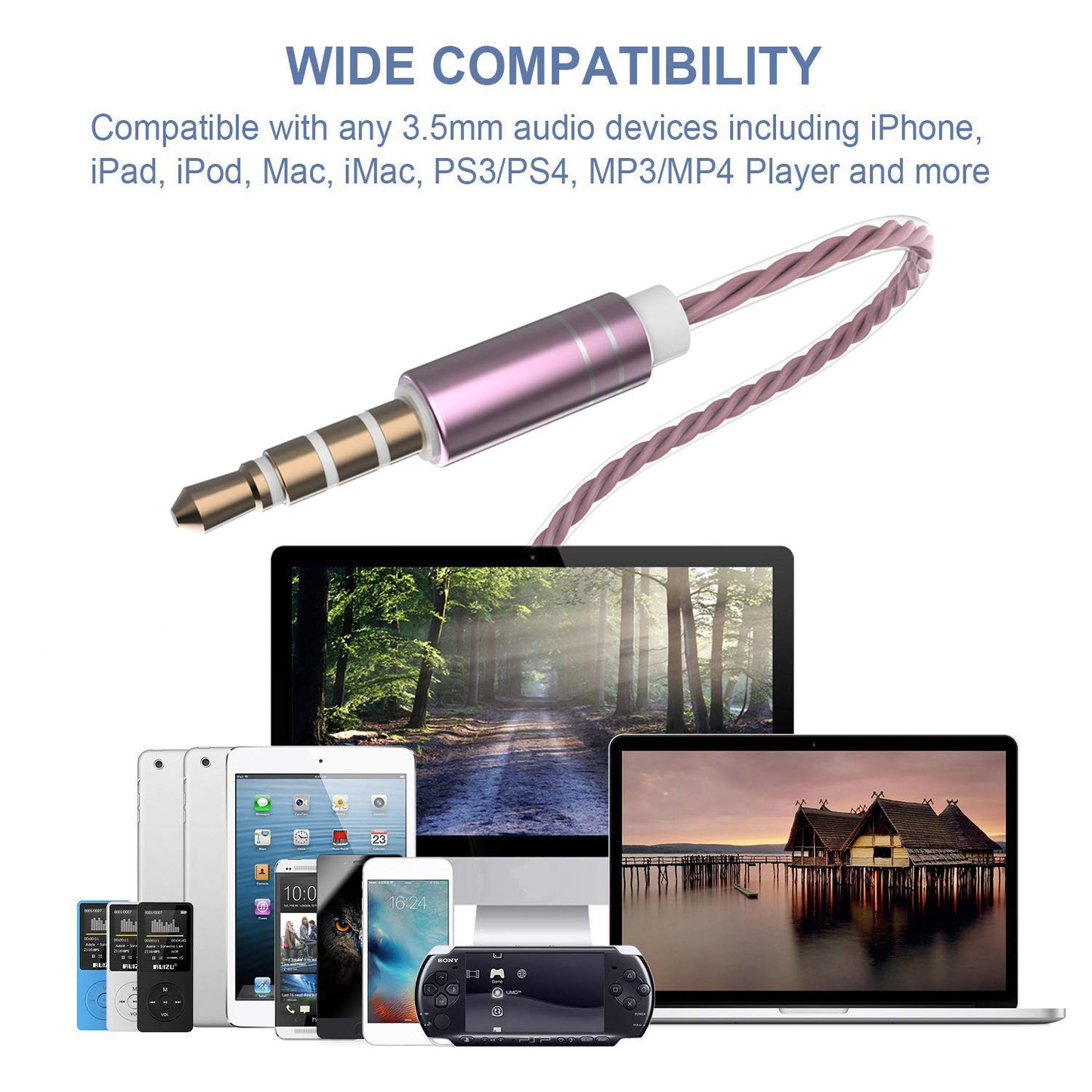 CBGGQ 4 Packs Earphones, Noise Isolating In-Ear Headphones with Pure Sound and Powerful Bass, Earbuds with Microphone & Volume Control, Headphones for iOS and Android Smartphones, Laptops, Gaming,etc