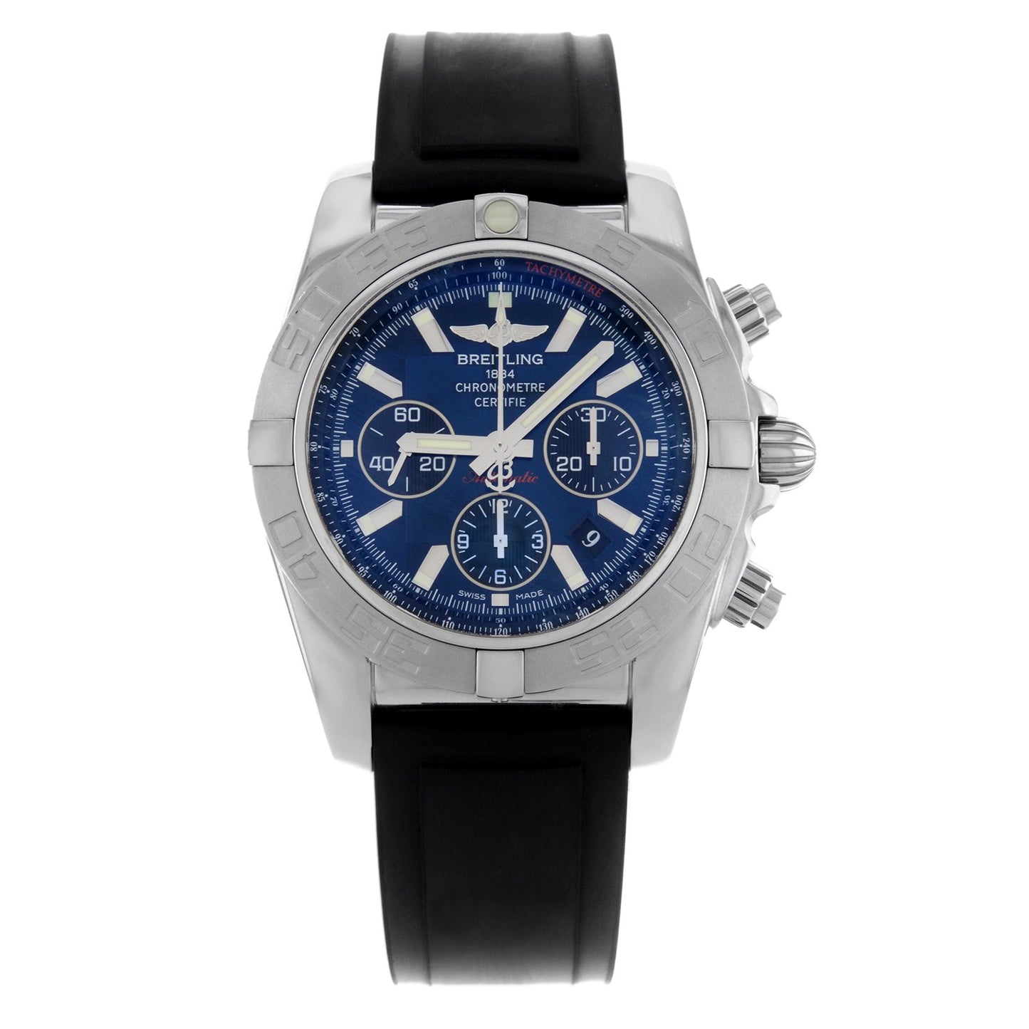Breitling Men's AB011012/C789 Chronomat B01 Blue Chronograph Dial Watch