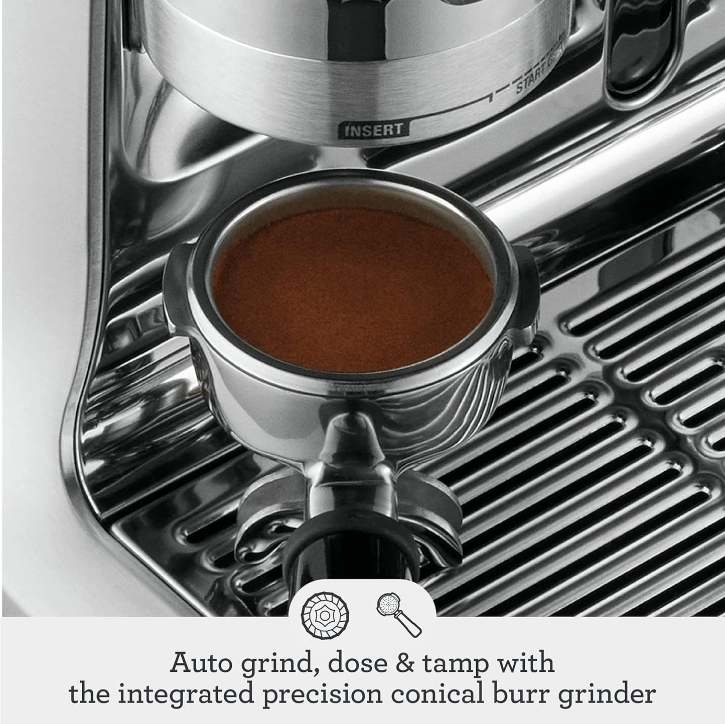 Sage - The Oracle, Bean to Cup Coffee Machine with Manual and Automatic Milk Frother, Black Truffle