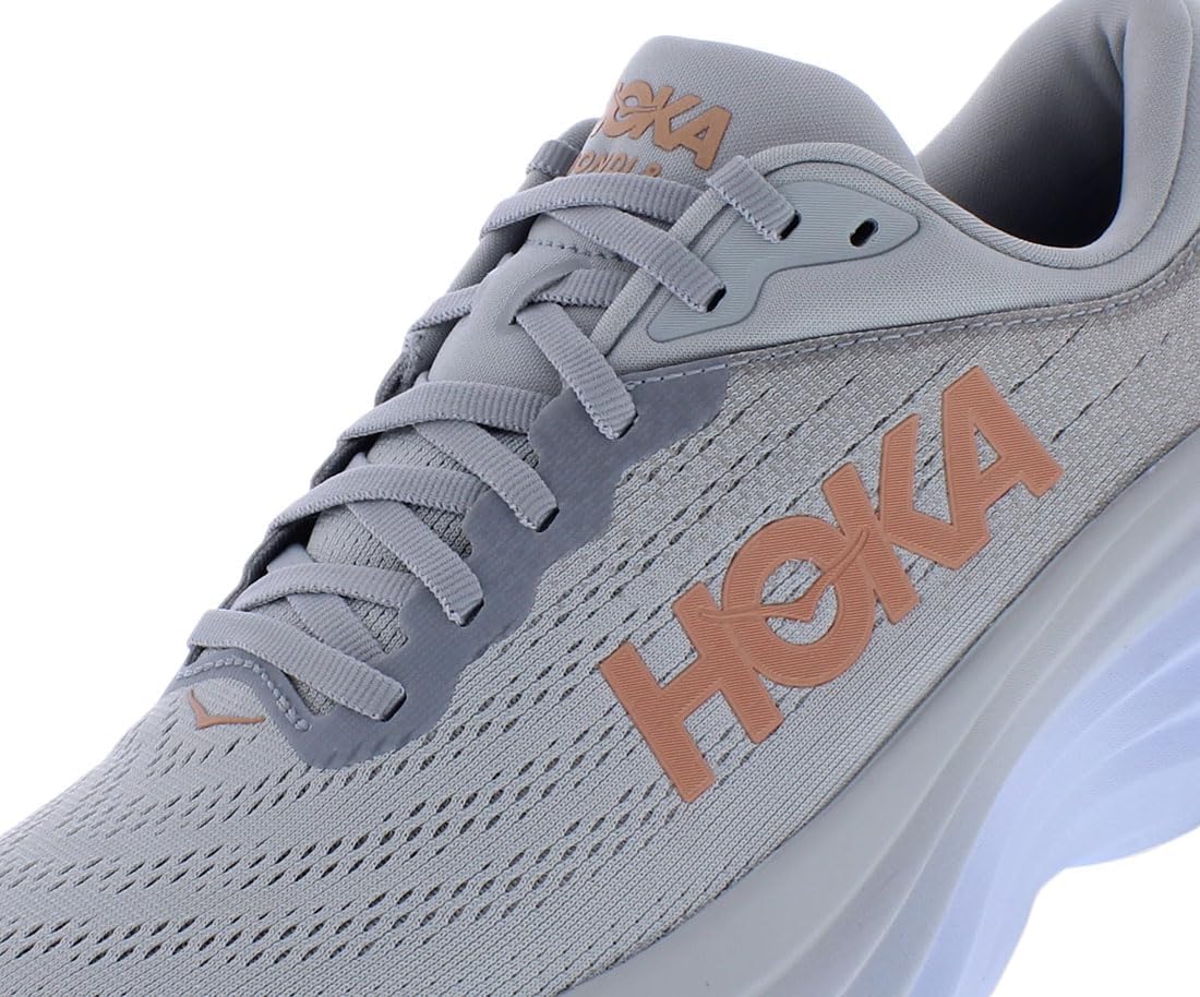 Hoka One Bondi 8 Womens Shoes, Harbor Mist/Lunar Rock, 7 UK (1127952HMLR)