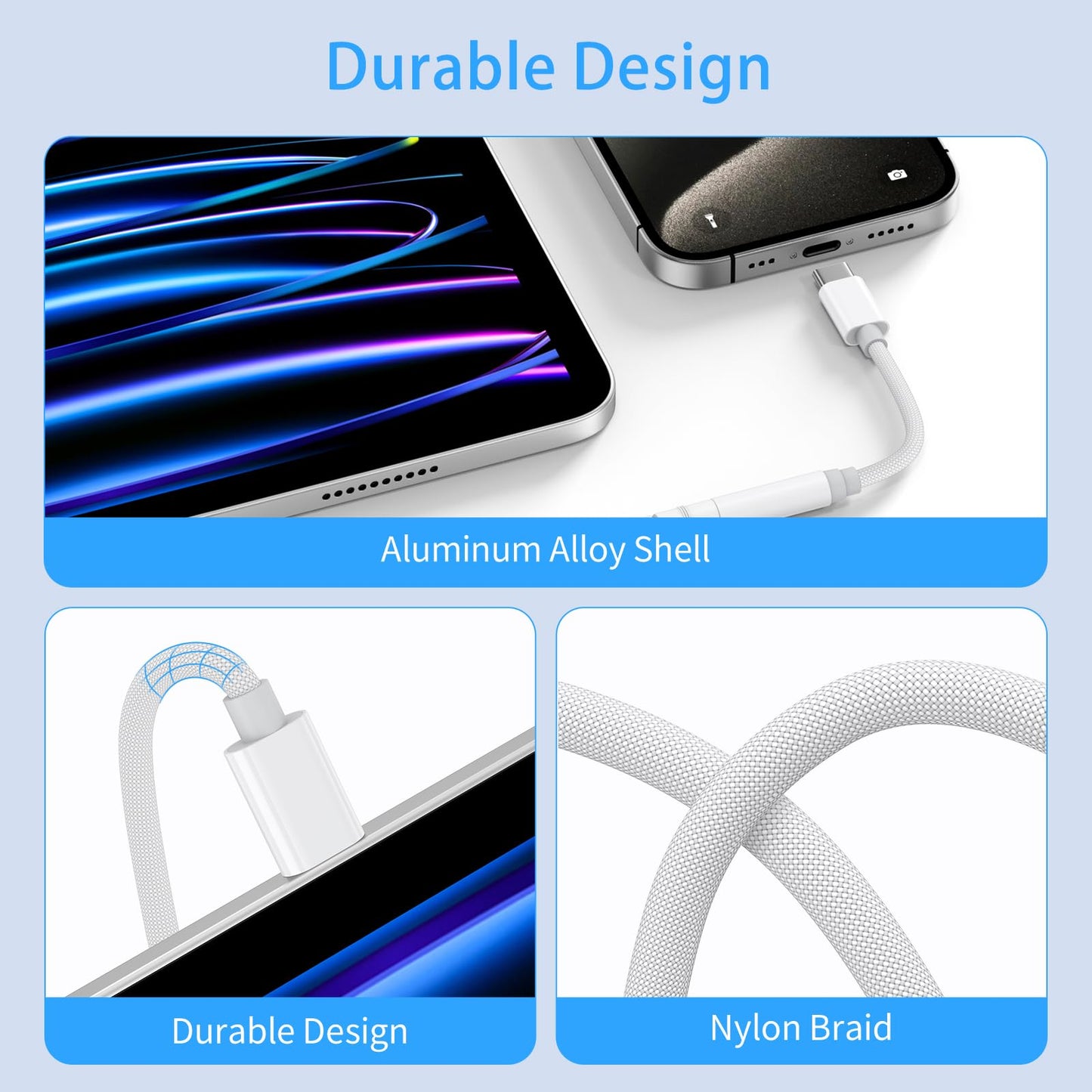 Apple MFi Certified USB C to 3.5mm Headphone Adapter iPhone 15 to 3.5mm Audio Aux Jack Adapter Dongle Earphone Cable Converter Compatible with iPhone 15/15 Plus/15 Pro/15 Pro Max,Galaxy S23 S22 Ultra