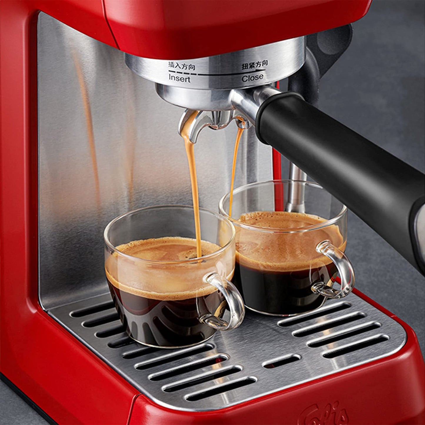 Coffee Machine Small Home Coffee Machine Semi-automatic Freshly Ground Espresso Steam Milk Froth Coffee Machine White