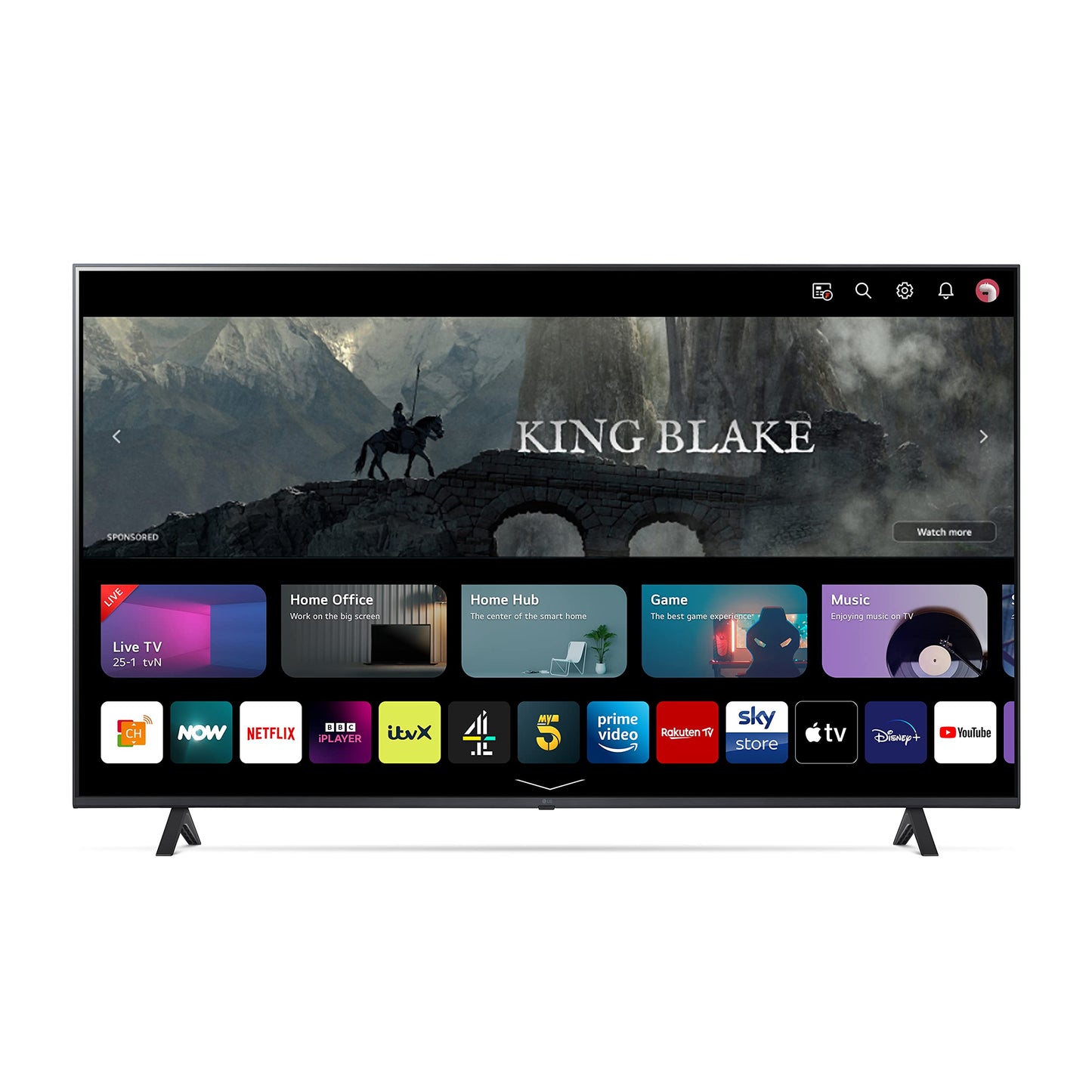 LG LED UR78 55" 4K Smart TV, 2023