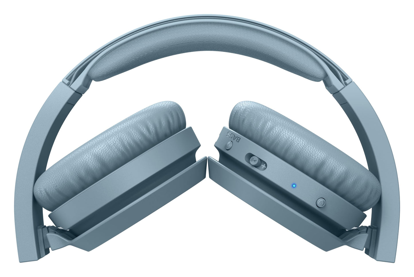 Philips On-Ear Headphones H4205BL/00 with Bass Boost Button (Bluetooth, 29 Hours Playback Time, Quick Charging Feature, Noise Isolating, Flat Folding), Matte Blue - Model, On-Ear