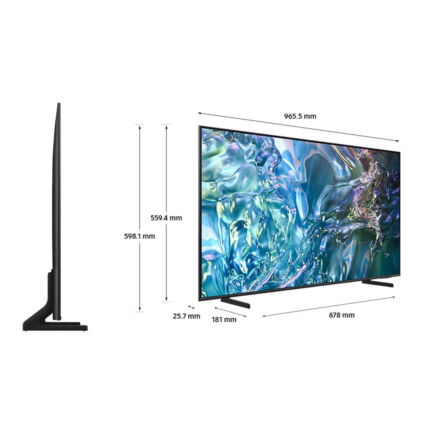 Samsung 43" Q60D QLED 4K, Powered by Quantum Dot, Quantum HDR, Object Tracking Sound Lit, Gaming Hub, DUAL LED