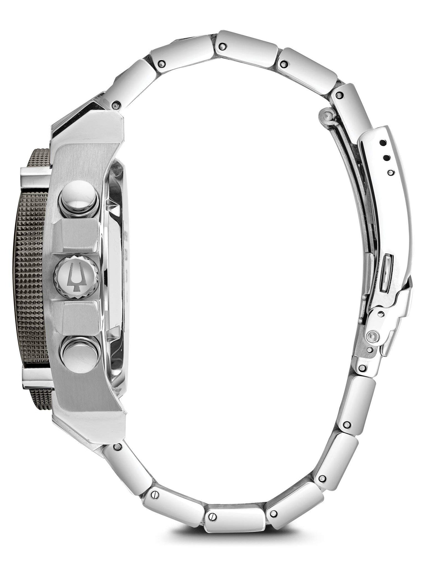 Bulova Mens Chronograph Quartz Watch with Stainless Steel Strap 98B316