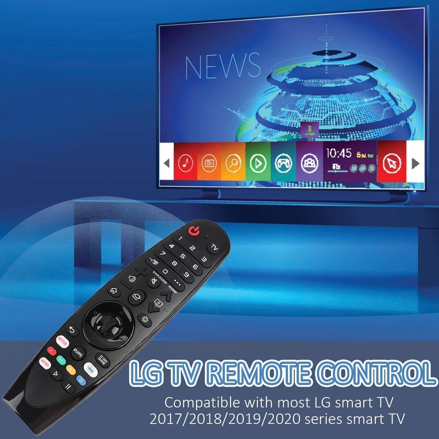 Universal Remote Control for LG Smart TV, AN-MR20GA Remote Control Replacement Fit for All Models of LG TV, HD, LCD, LED, HDTV, UHD, OLED, 3D, 4K AKB75855501/AKB75855502(No Voice/Pointer Functions)