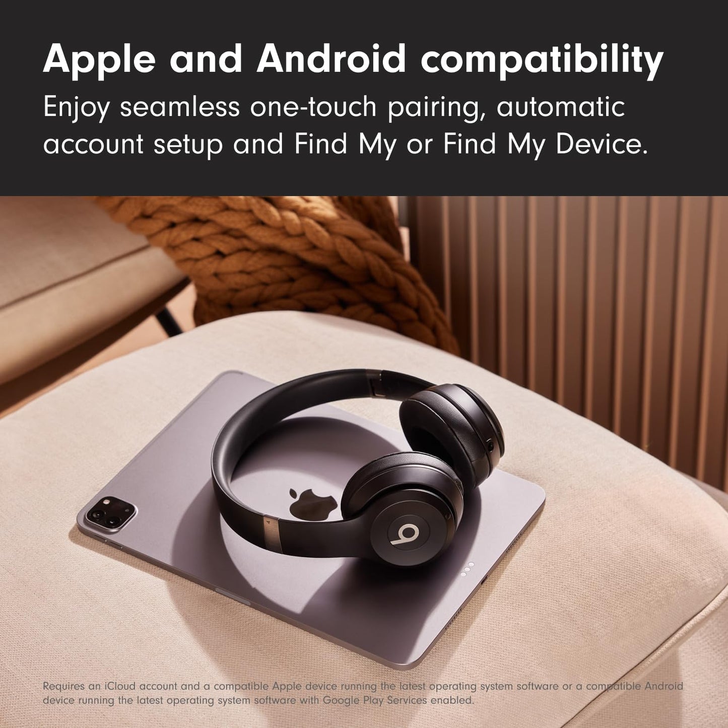 Beats Solo 4 – Wireless Bluetooth On-Ear Headphones, Apple & Android Compatible, Up to 50 hours of Battery Life – Matte Black