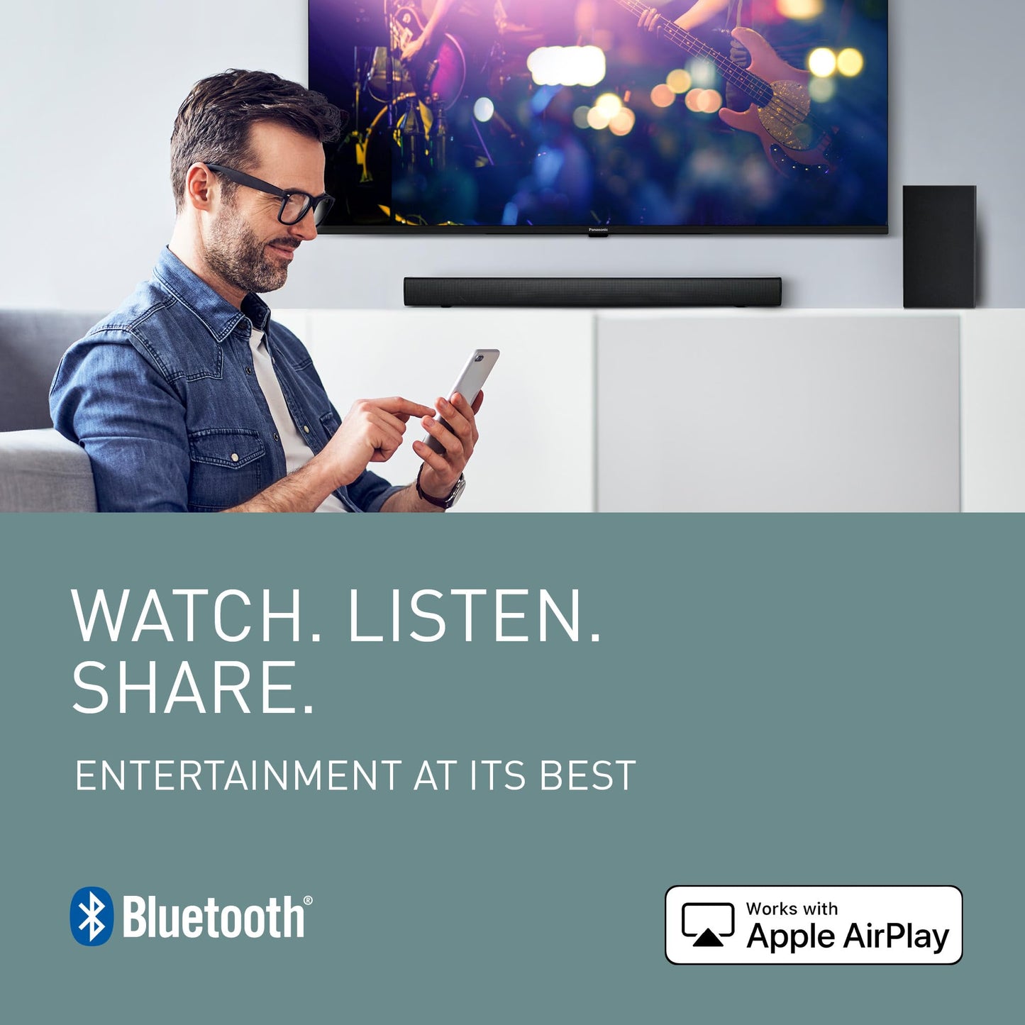 Panasonic TV-55W80AEY W80 Series 55 inch 4K Ultra HD LED Smart TV, 2024, Fire TV, Freely, Dolby Vision & Atmos, Alexa Voice Control, Airplay, Black