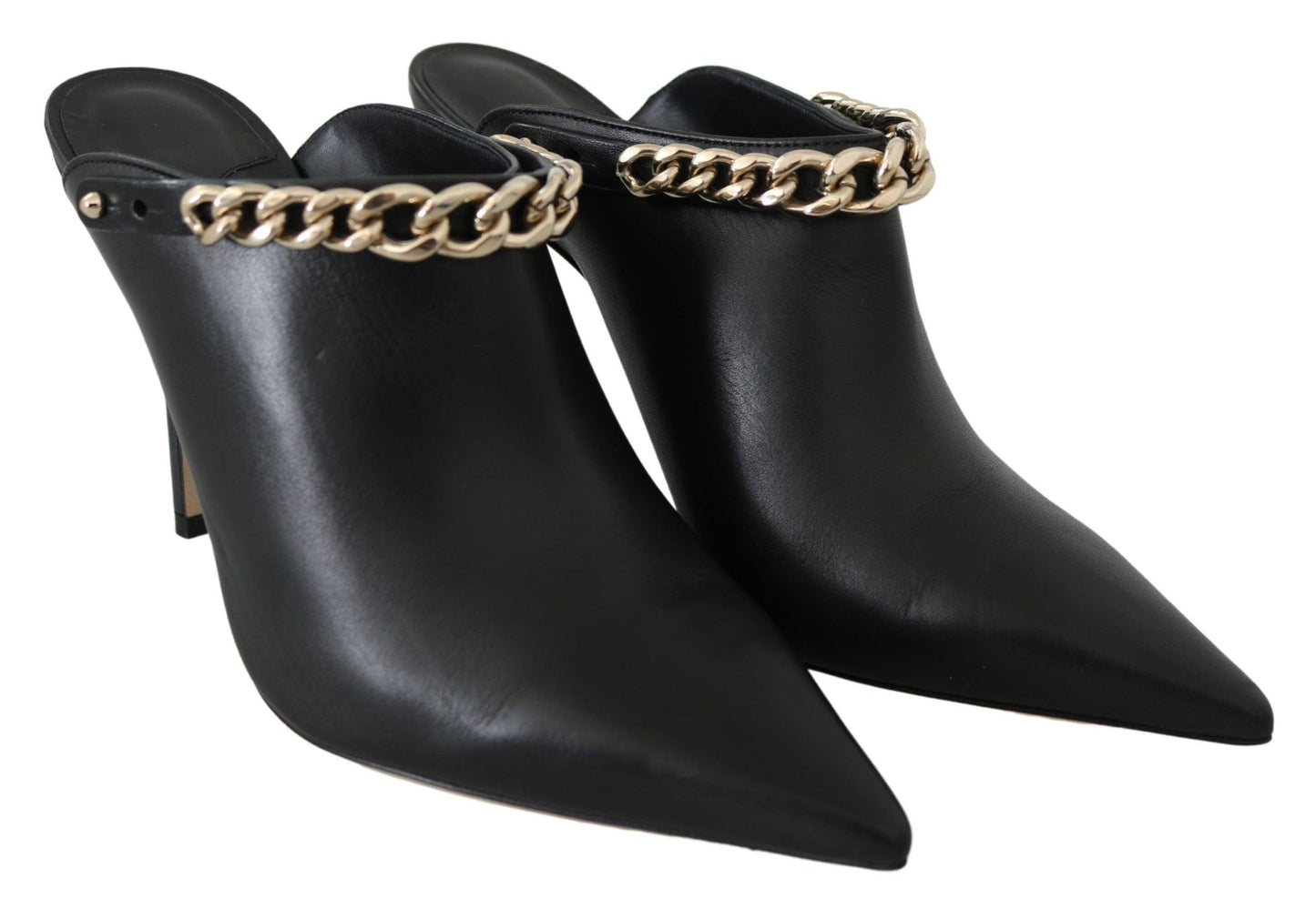 JIMMY CHOO Black Calf Leather Lexx Pumps Shoes, Black, 6 UK