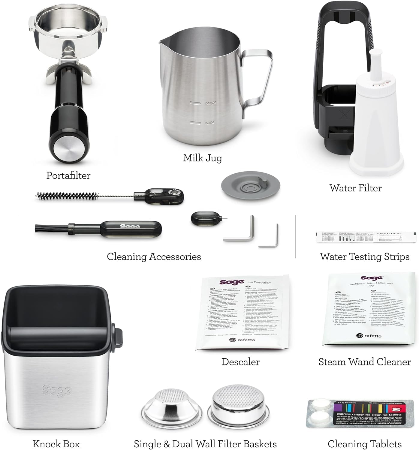 Sage - The Oracle, Bean to Cup Coffee Machine with Manual and Automatic Milk Frother, Black Truffle