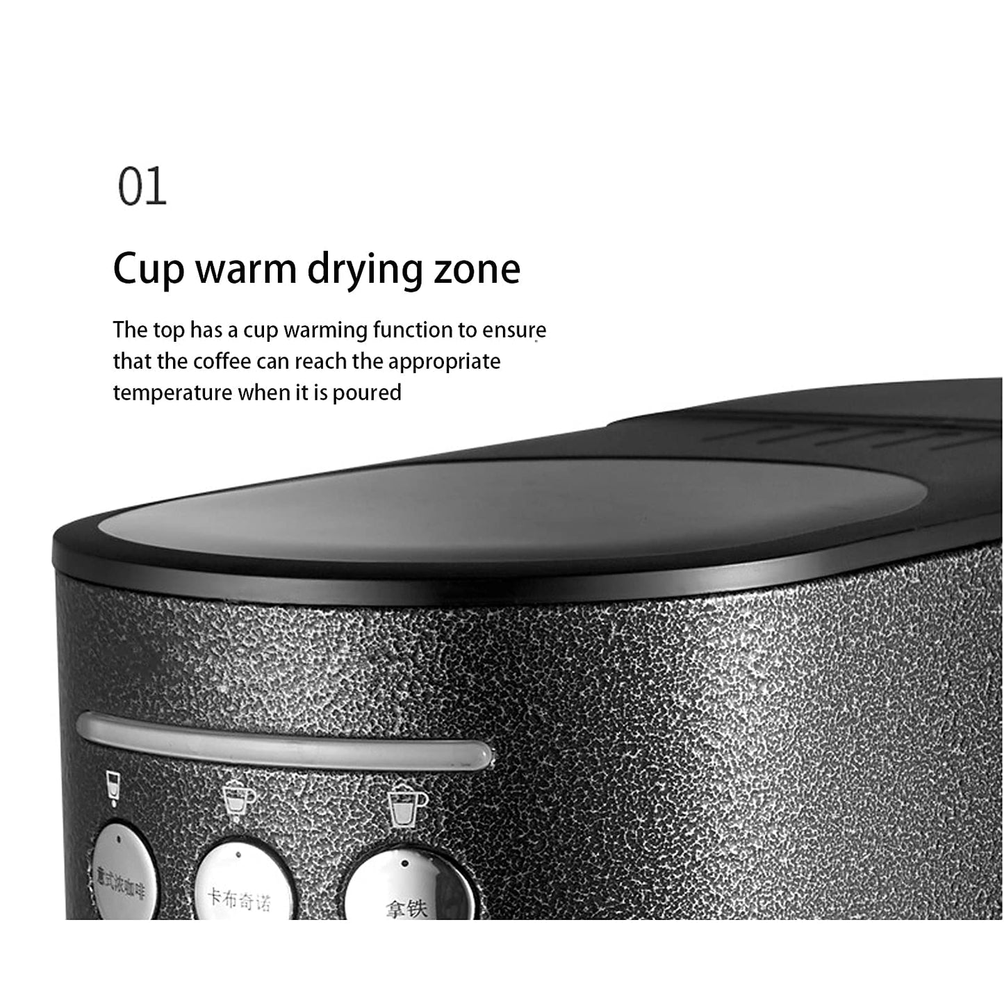 XFZJCHAP Coffee Machine Capsule Coffee Machine Household Home Small Semi-Automatic Espresso Machine Milk Froth Machine Integrated