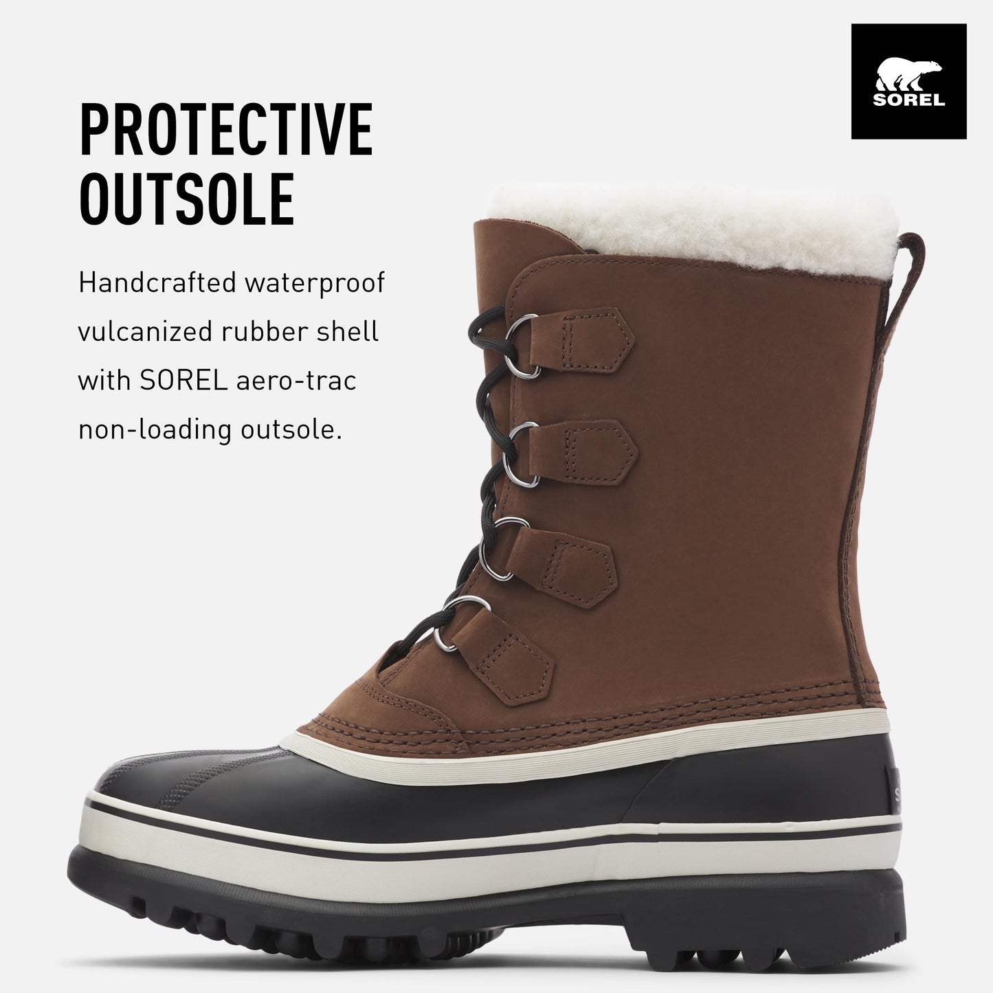 Sorel CARIBOU WATERPROOF Men's Snow Boots, Brown (Bruno), 11 UK
