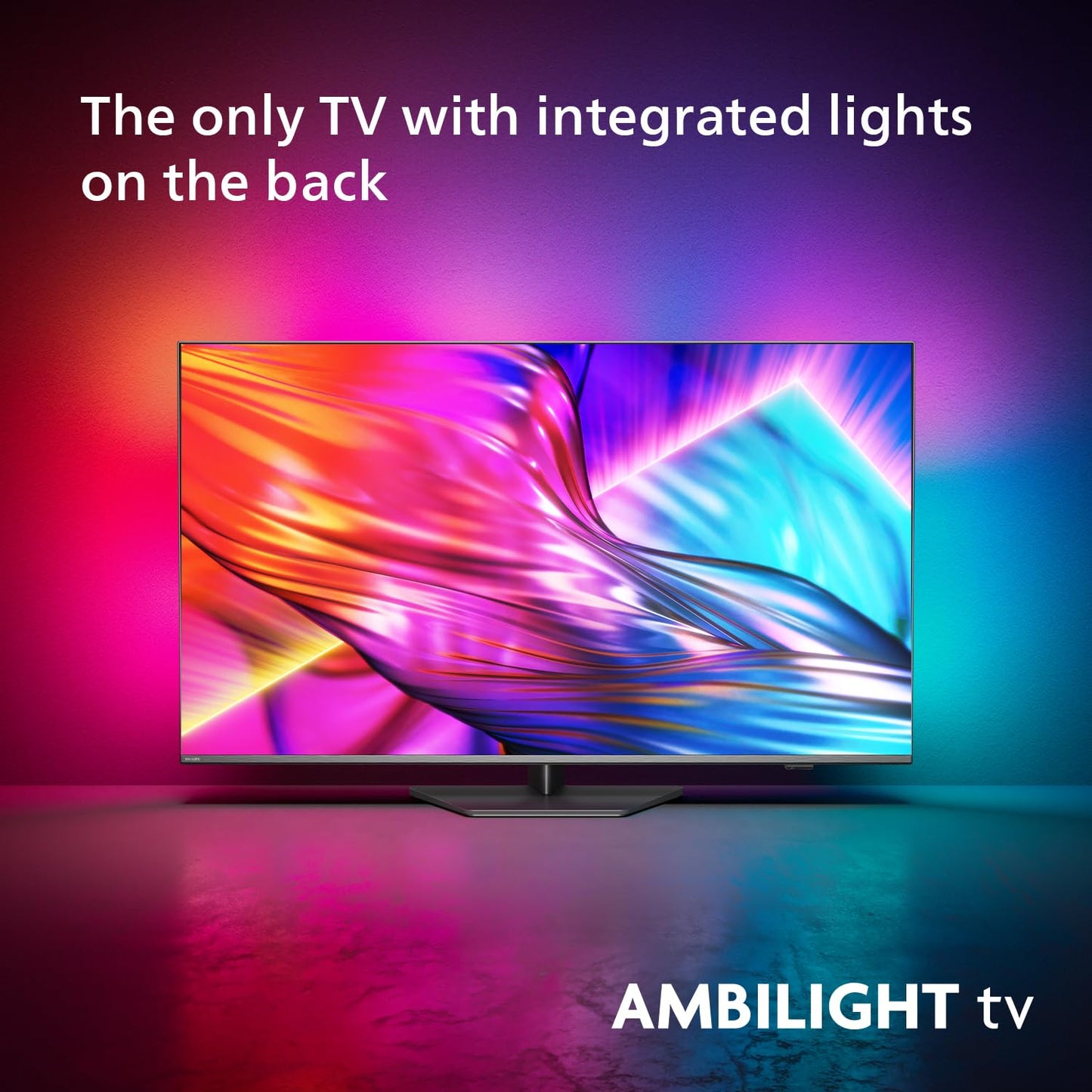 Philips Ambilight The One 43PUS8909 4K LED Smart TV - 43 Inch Display with Pixel Precise Ultra HD Titan OS, Dolby Vision, Dolby Atmos Sound, Works with Alexa and Google Voice Assistant - Black