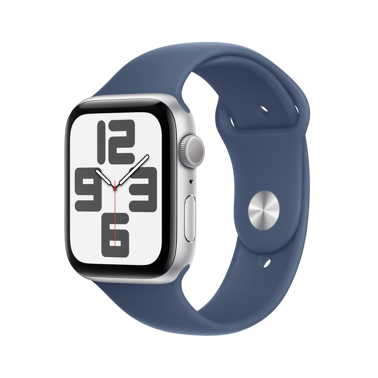 Apple Watch SE (2nd Gen) GPS 40mm Smartwatch with Silver Aluminium Case with Denim Sport Band - S/M. Fitness and Sleep Trackers, Crash Detection, Heart Rate Monitor, Retina Display
