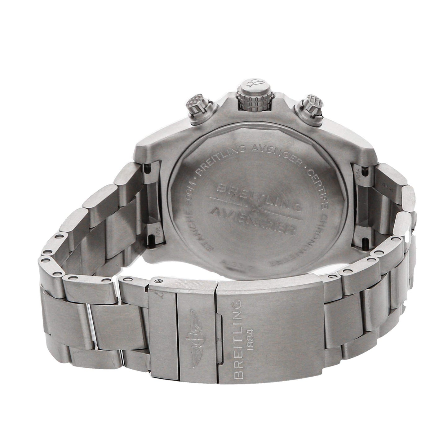 Breitling Super Avenger Mechanical (Automatic) Black Dial Mens Watch A13317101B1A1, Black, Chronograph