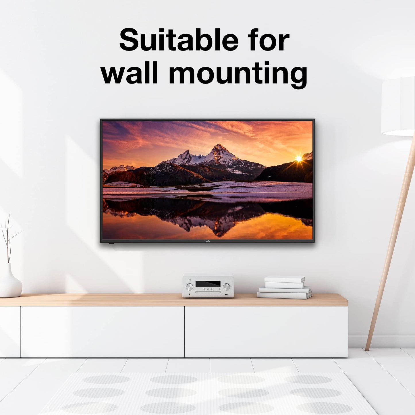Cello C3220F V3 / ZF0223 32" inch HD Ready LED TV with built in DVD player with Freeview HD Built in Satellite receiver 3 X HDMI and USB 2.0 to record Live TV Made in the UK,Black